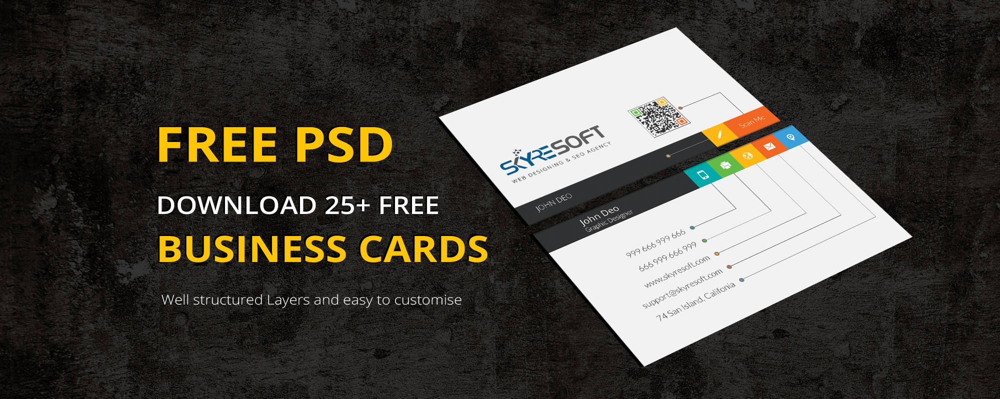 business cards templates psd download free